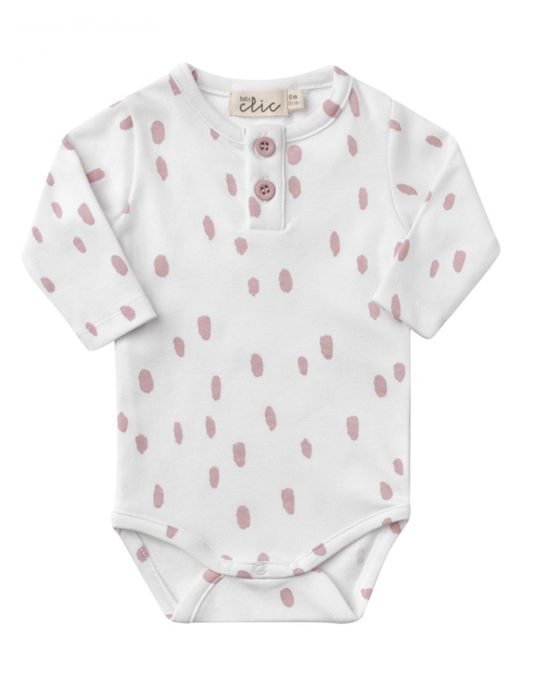 Body cruzado manga larga<br>SPOTS ROSA