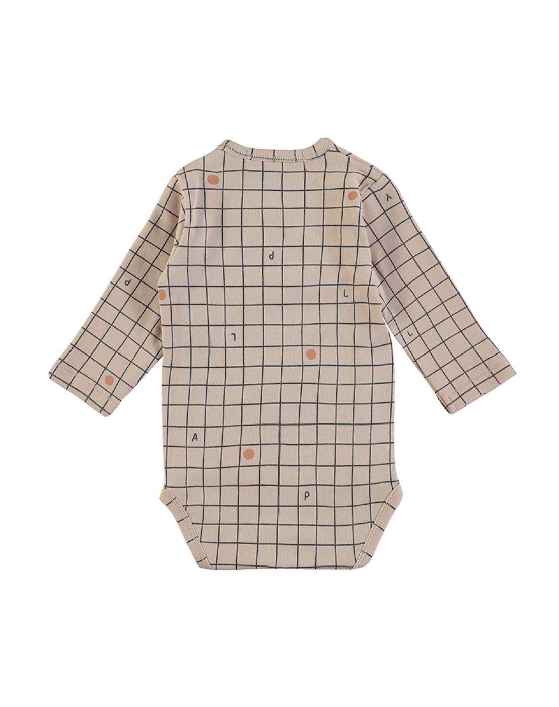 Body manga larga<br>CHECKS NUDE