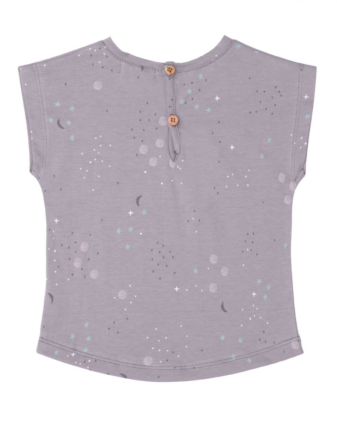 Camiseta manga corta<br>COSMOS LILA
