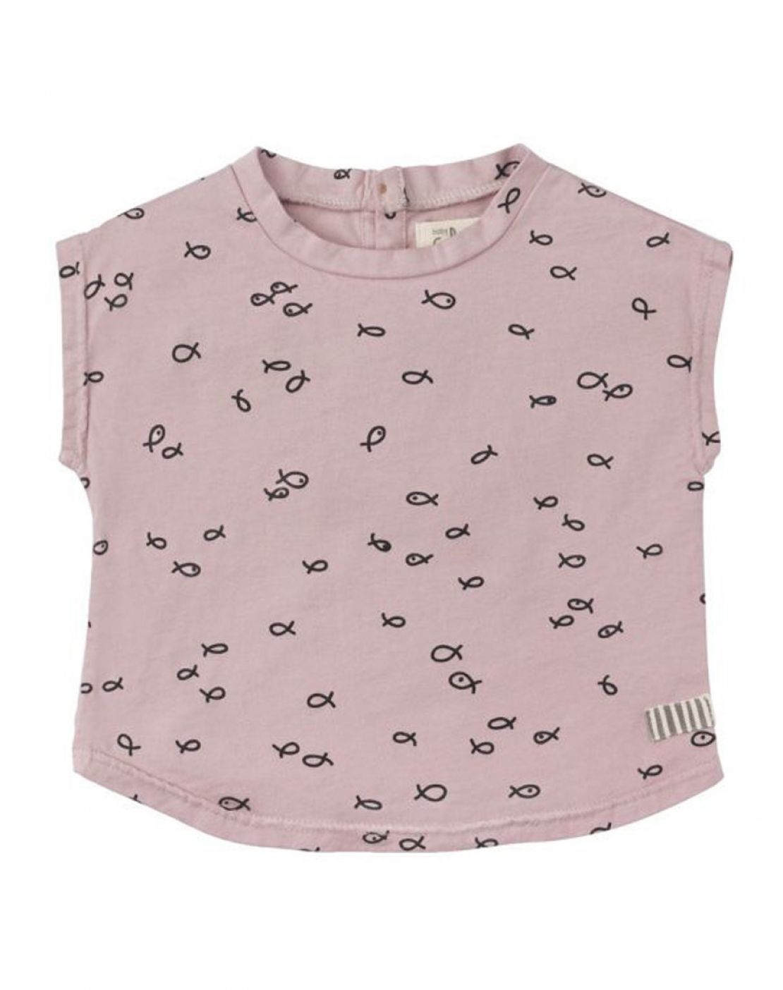 Camiseta manga corta<br>FISH ROSA