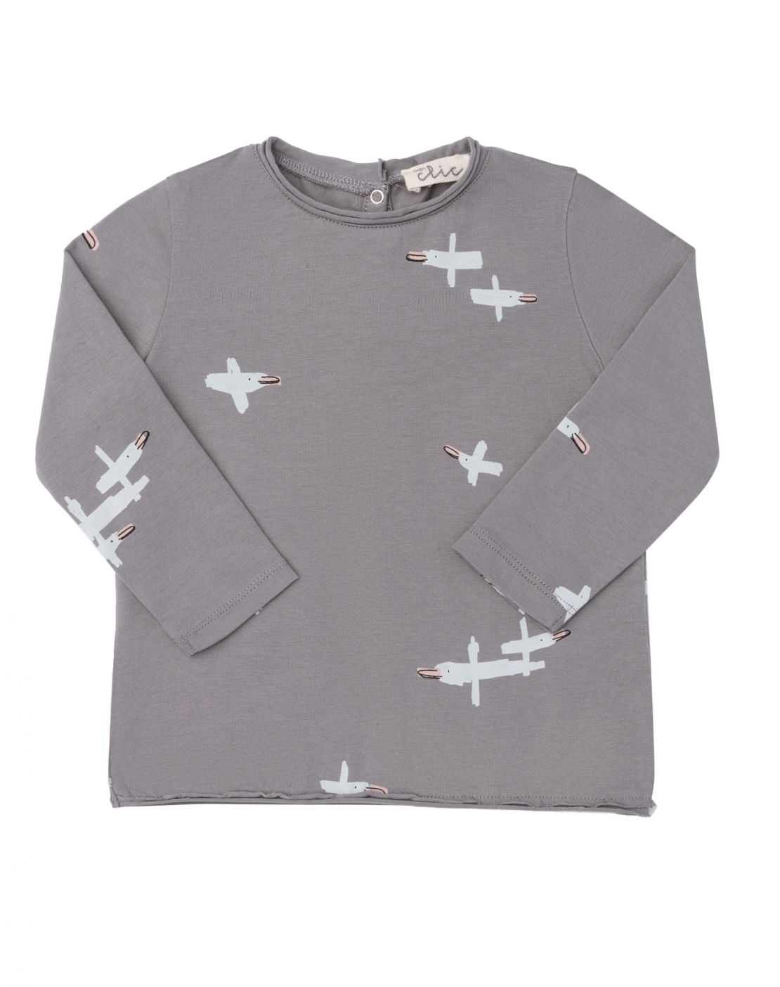 Camiseta manga larga<br>BIRDS GRIS