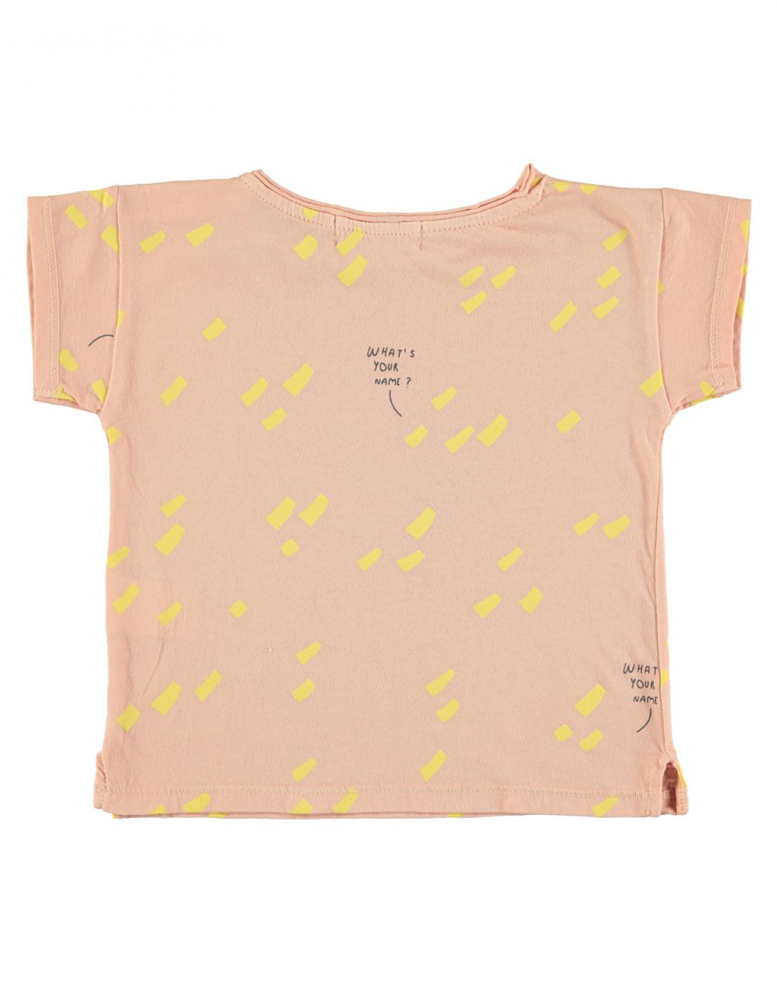 Camiseta NAME SALMÓN