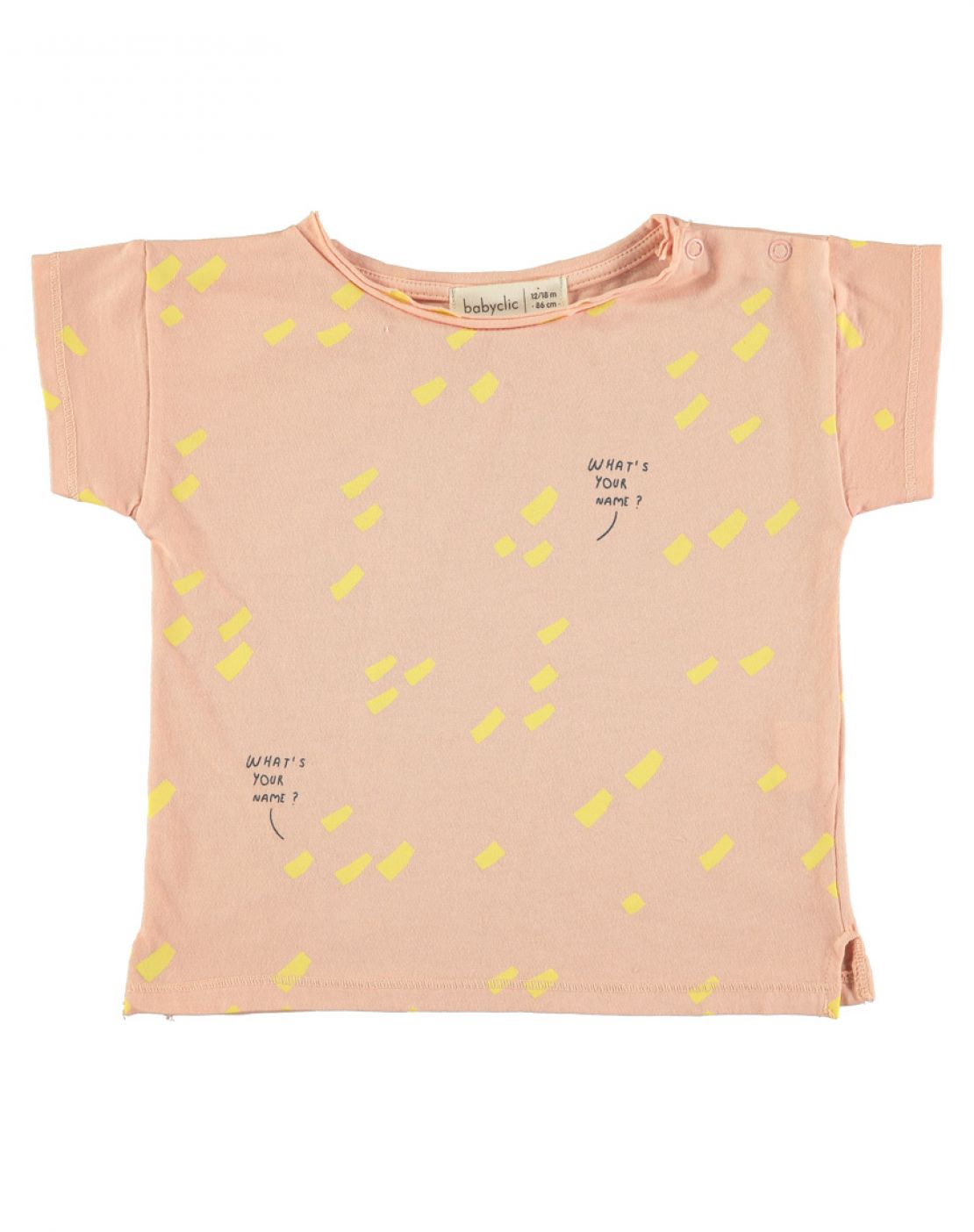 Camiseta NAME SALMÓN