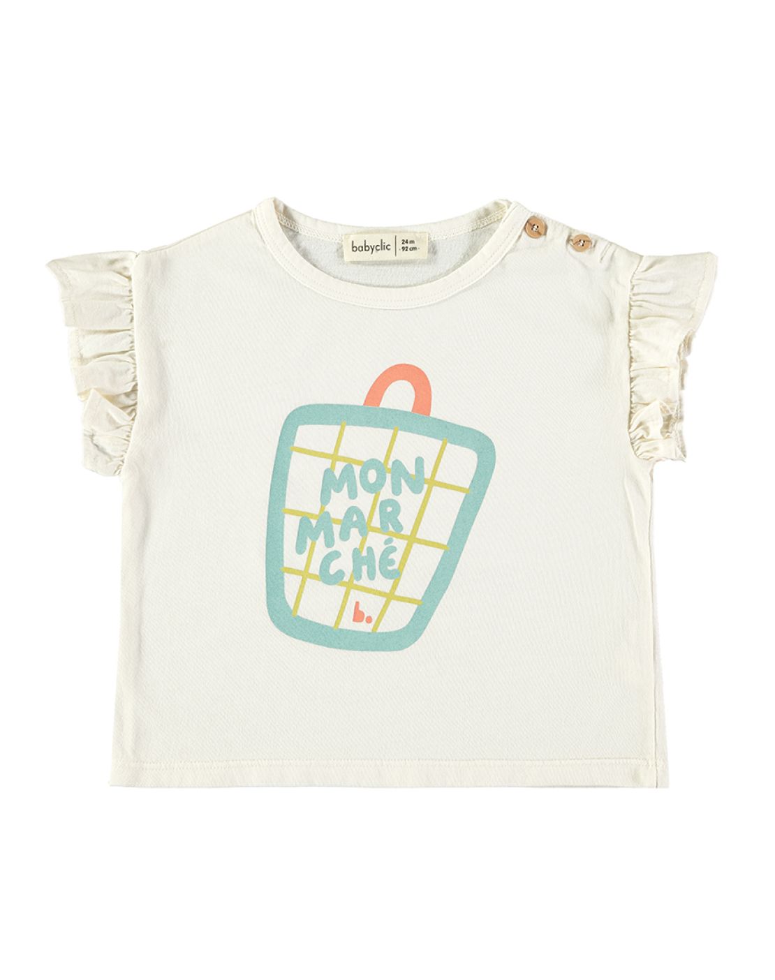 Camiseta<br>Shopping Bag Ecru