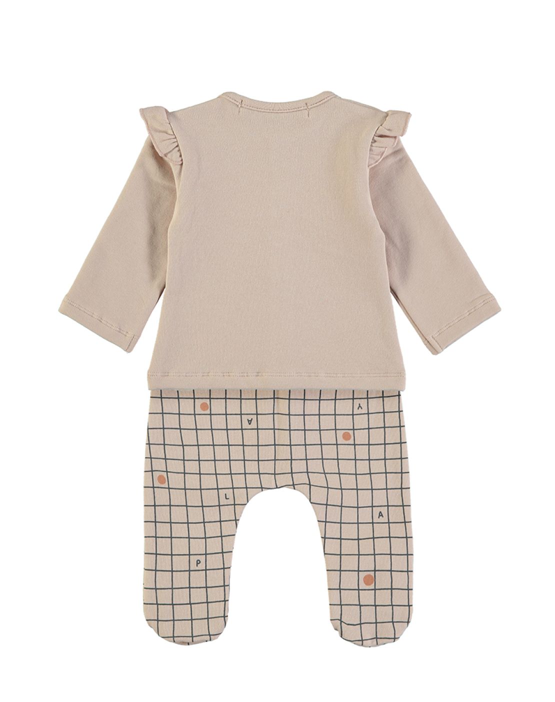 Conjunto Bebé<br>CHECKS NUDE