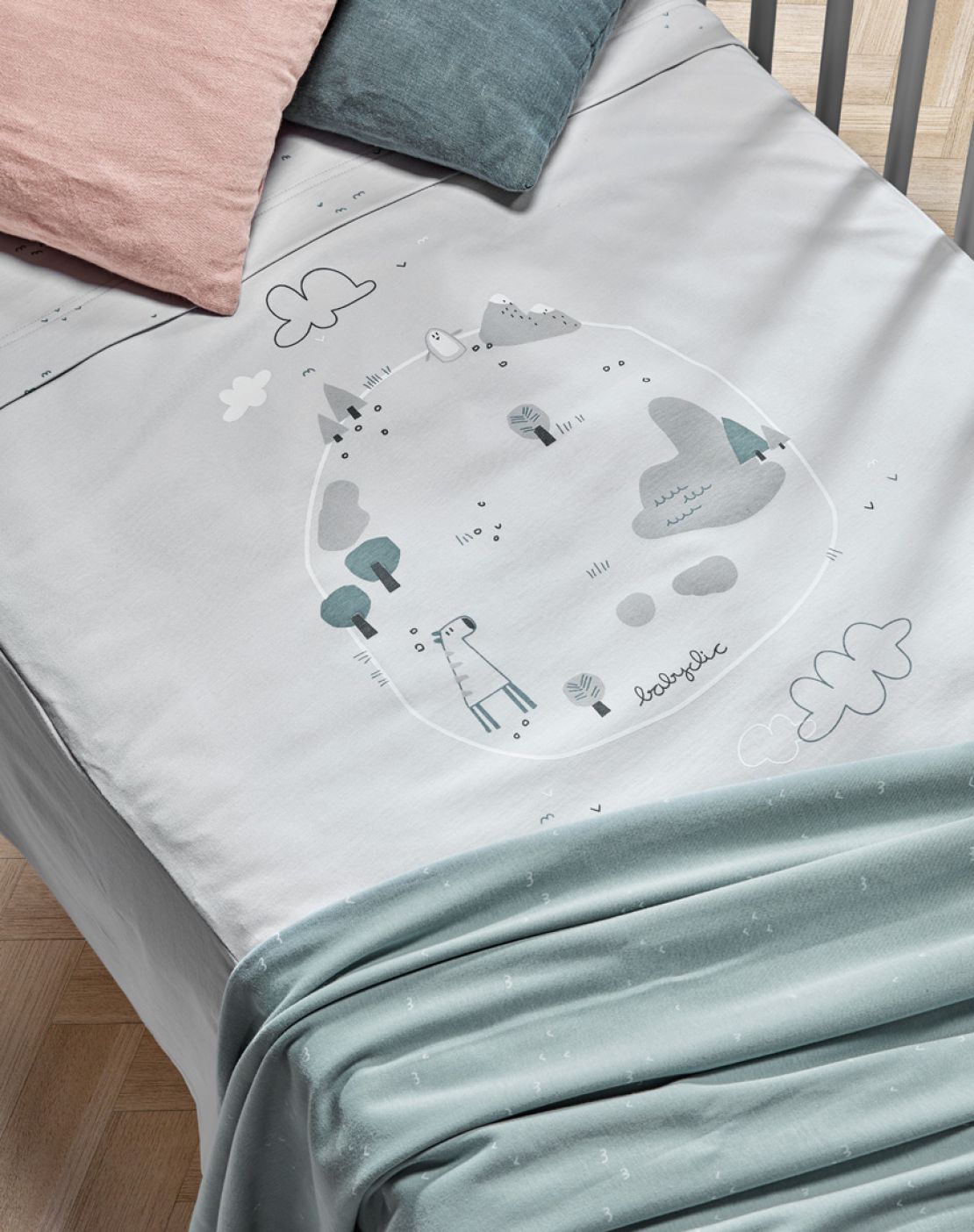 Colcha & protector<br>DELTA VERDE OCEANO