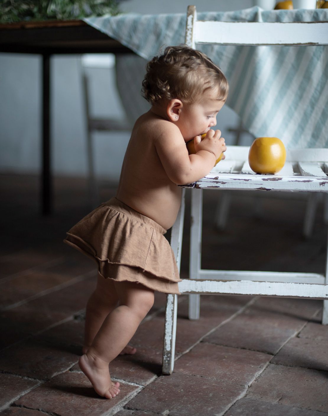 Culotte con falda<br>CARAMEL