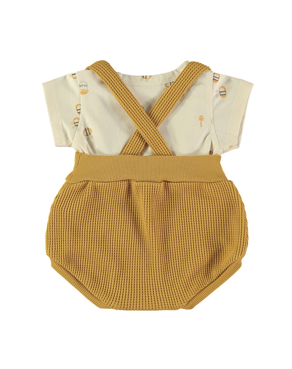 Culotte con tirantes + camiseta<br>Bees