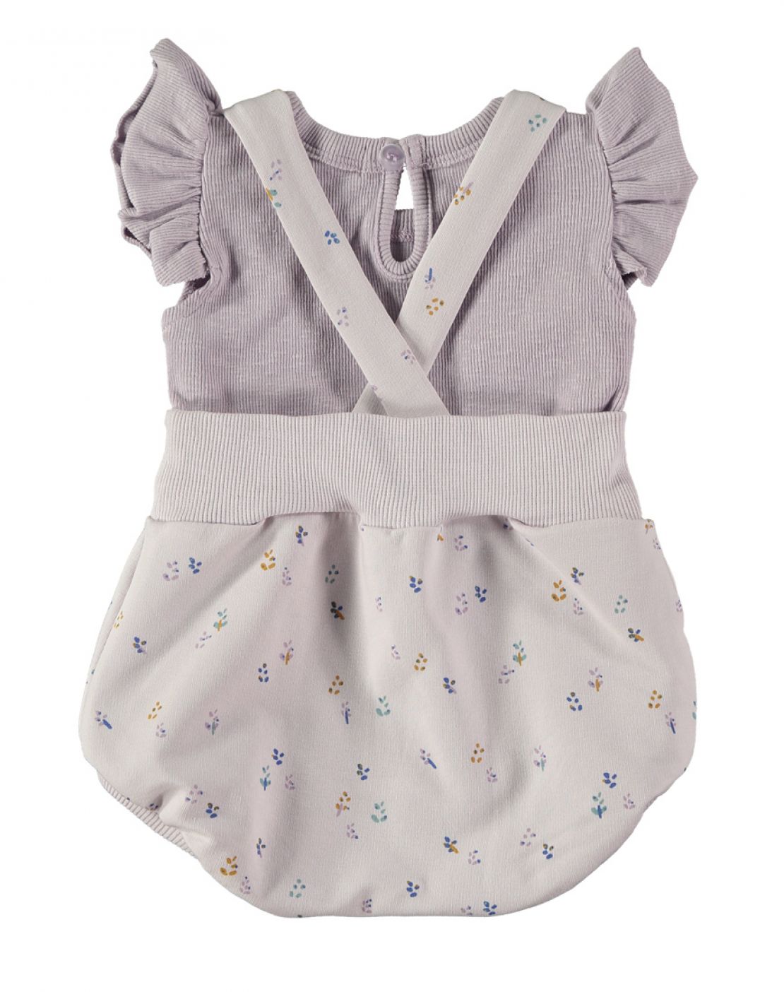 Culotte con tirantes + camiseta<br>LAVANDA