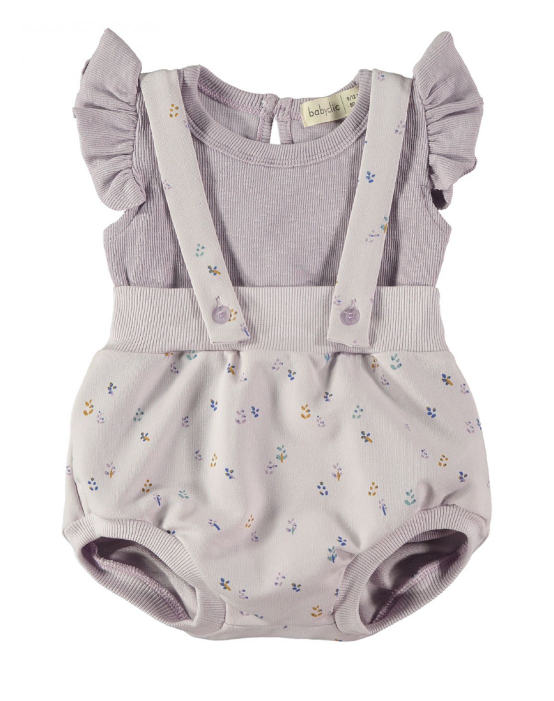 Culotte con tirantes + camiseta<br>LAVANDA