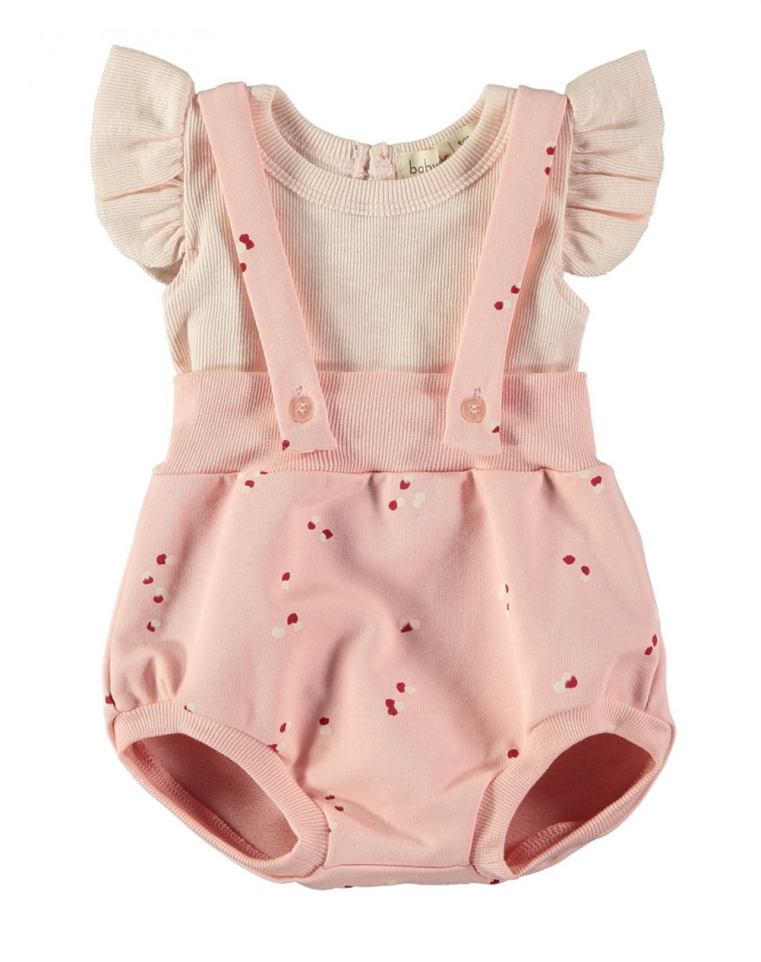 Culotte con tirantes + camiseta<br>PETALS ROSA