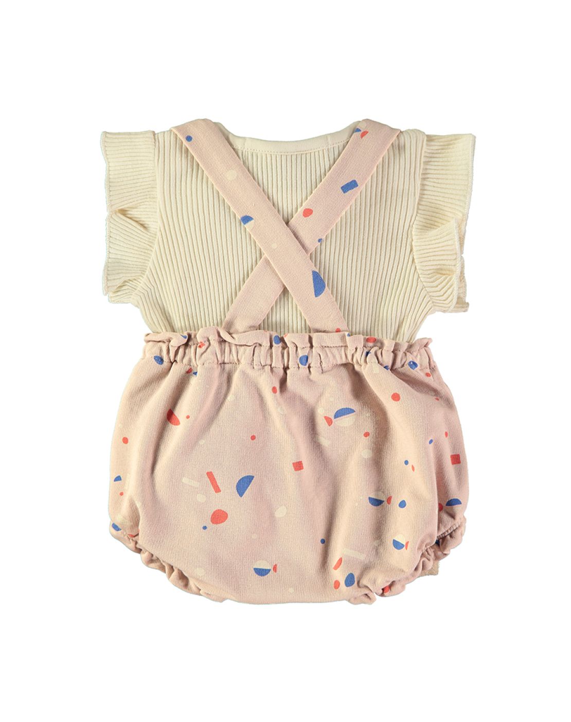 Culotte con tirantes + camiseta<br>Sardines Pink