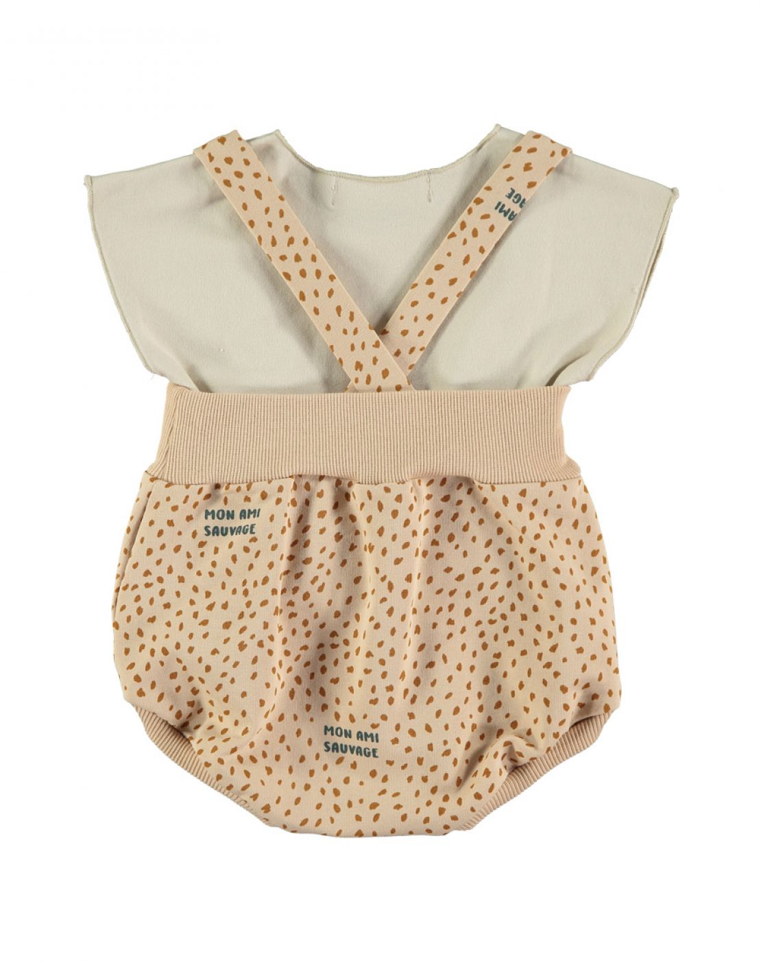 Culotte con tirantes + camiseta<br>SAUVAGE ROSA