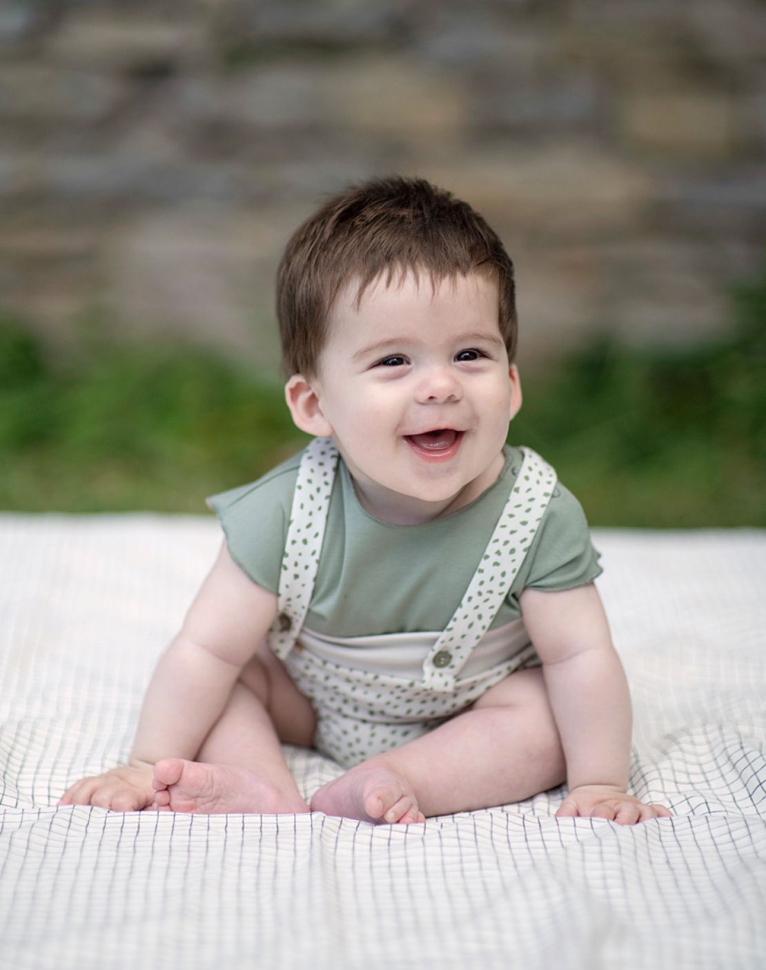 Culotte con tirantes + camiseta<br>SAUVAGE VERDE