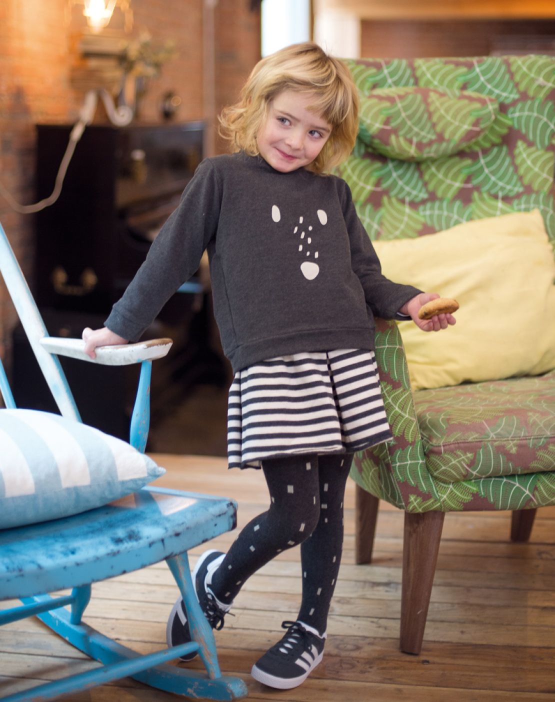 Falda pantalón RAYAS BEIGE