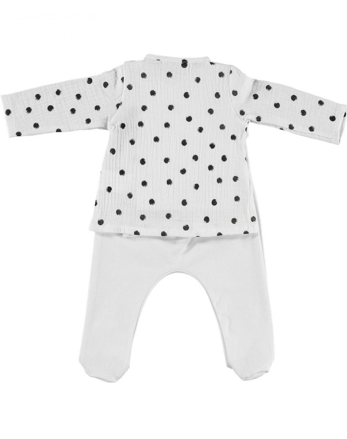Jubón + polaina<br>DOTS BLANCO