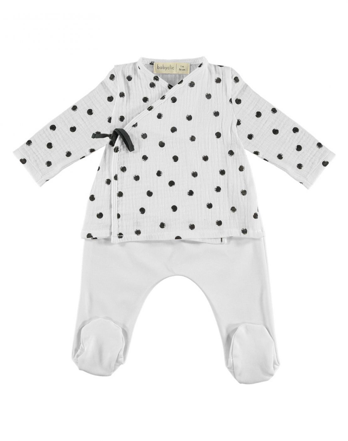 Jubón + polaina<br>DOTS BLANCO