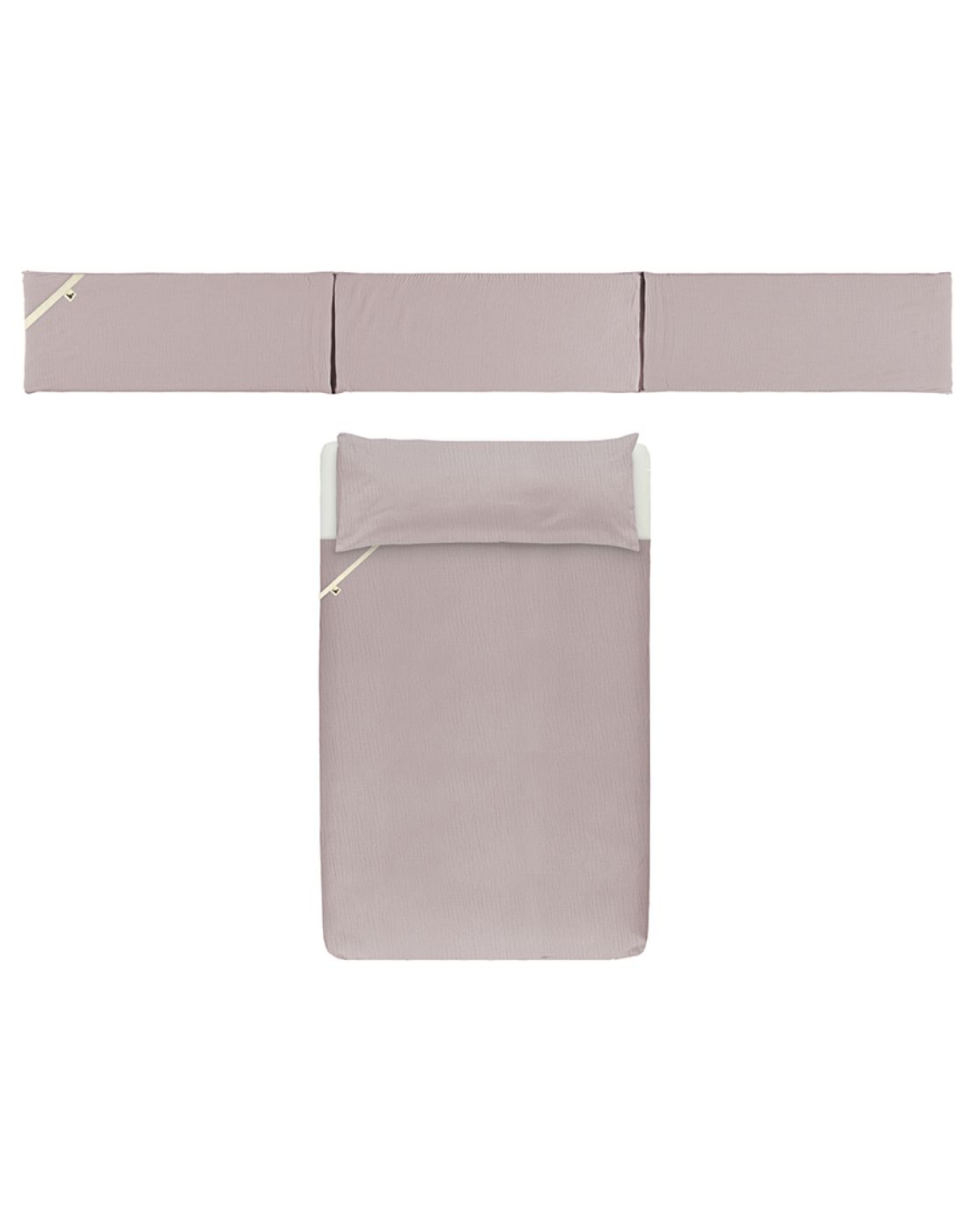 Pack nórdica moises + protector<PLAIN ROSA VINTAGE