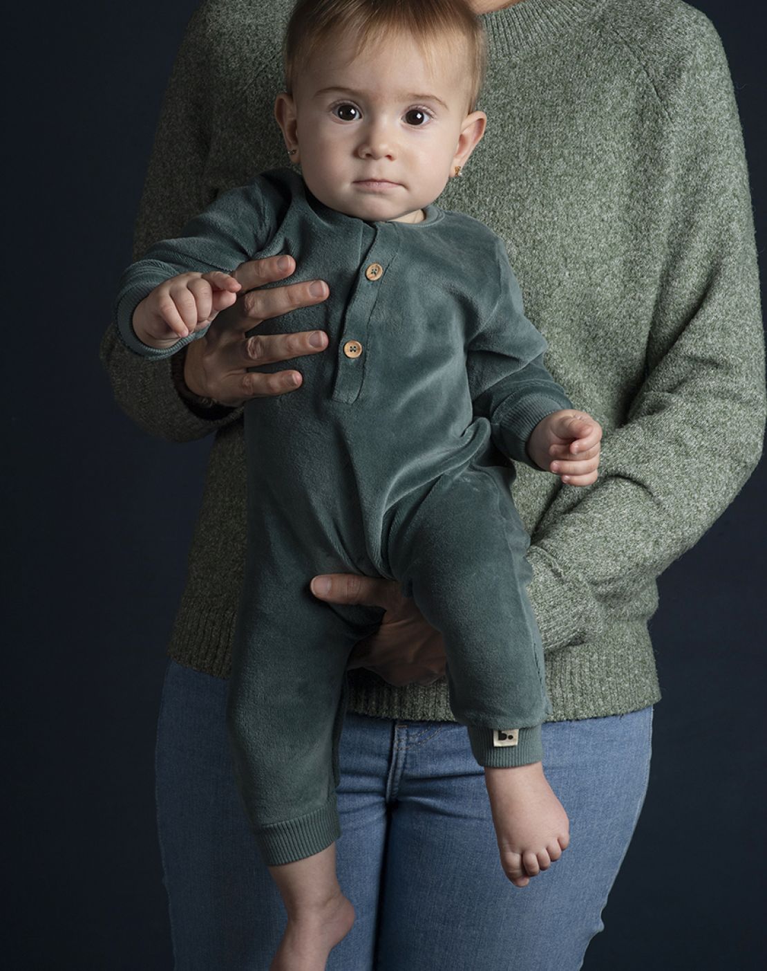 Pelele<br>VELOUR FOREST GREEN