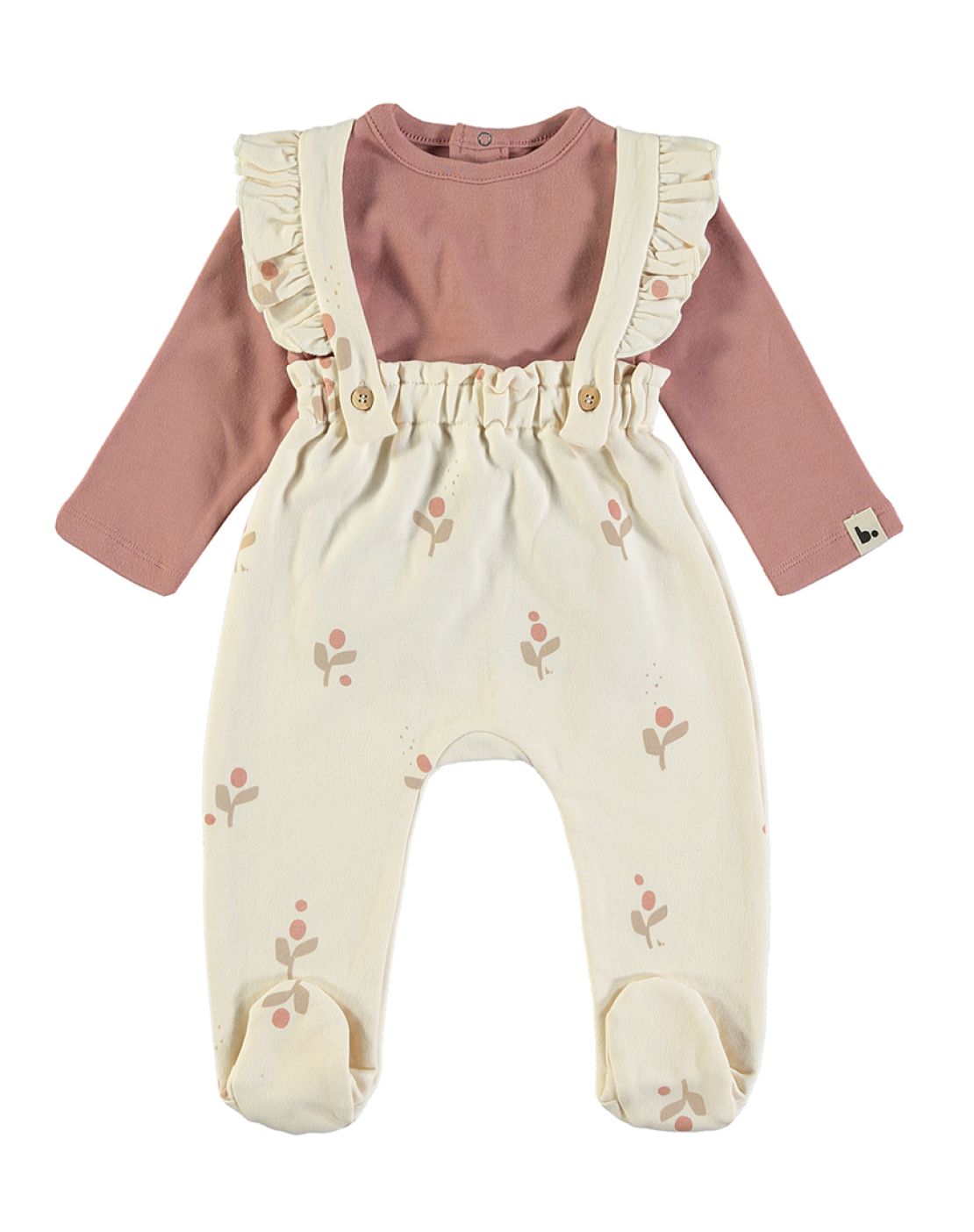 Petos + camisetas<br>FLOR CREAM