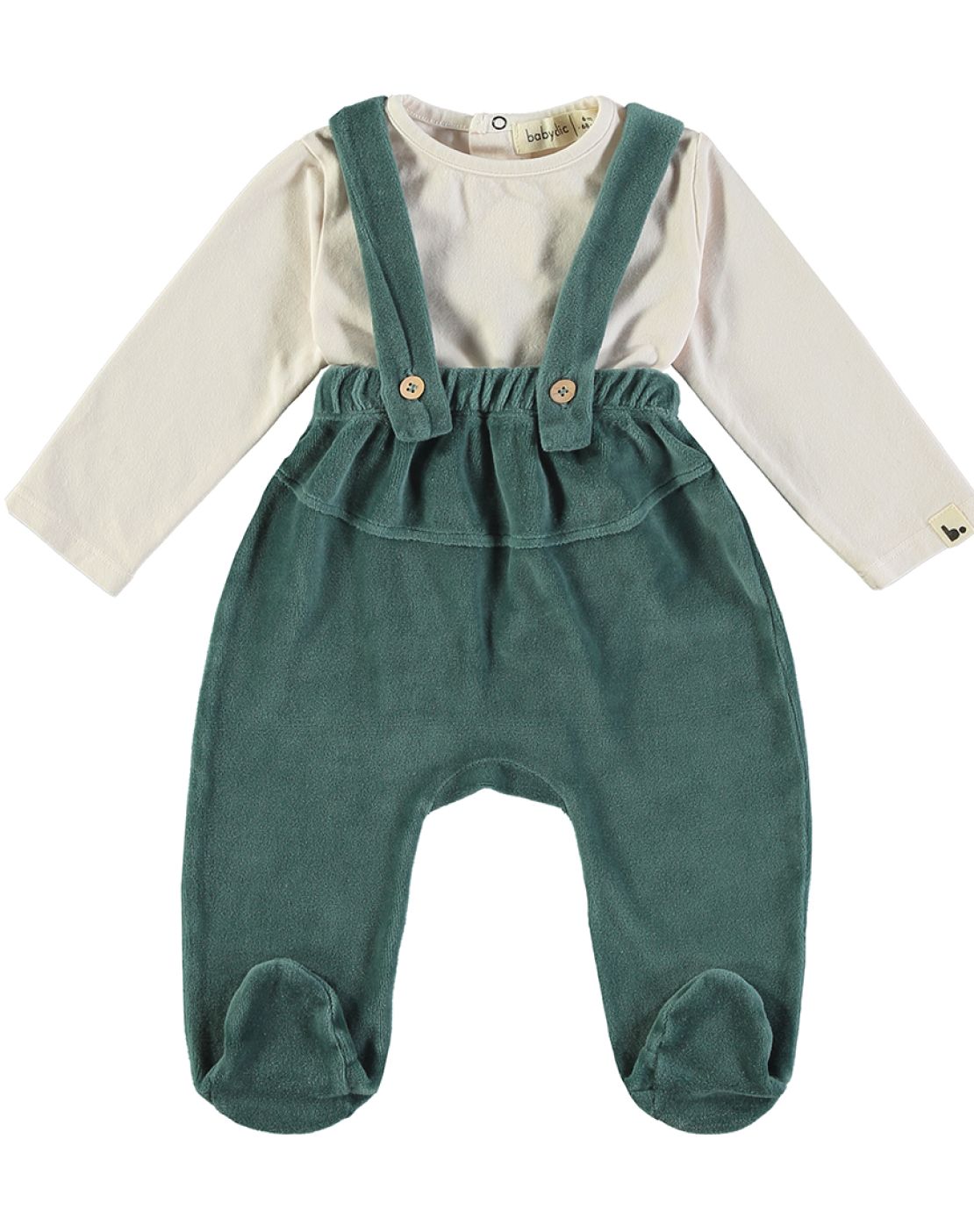 Petos + camisetas<br>VELOUR FOREST GREEN