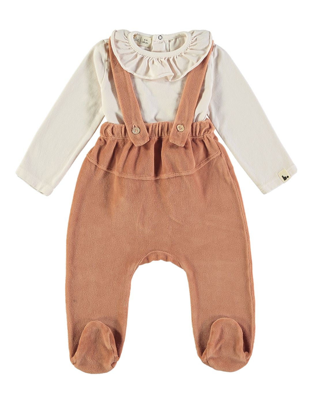 Petos + camisetas<br>VELOUR TERRACOTA