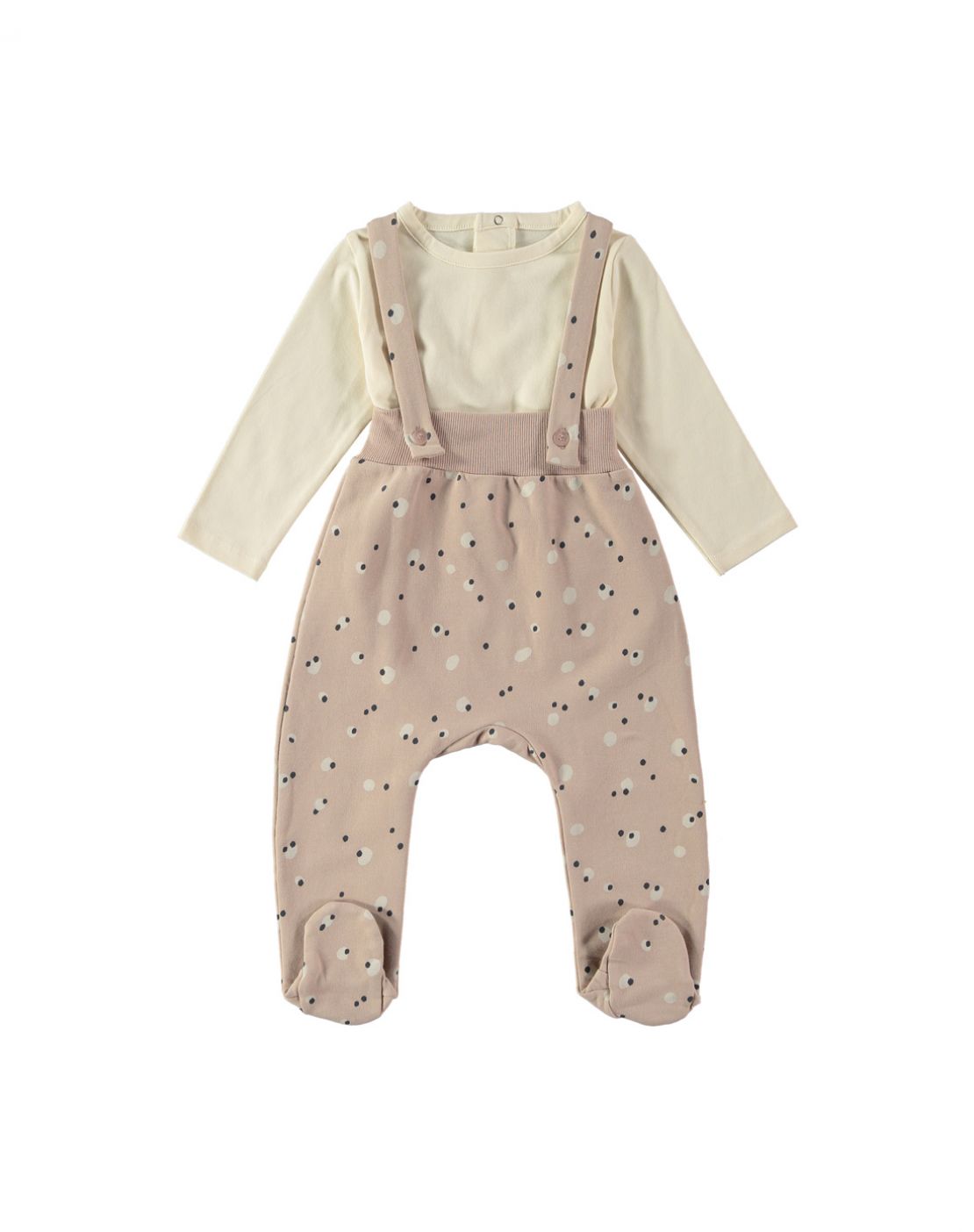 Peto + camiseta<br>SPOTS ROSA