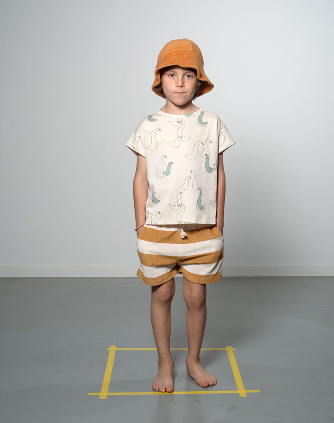 Shorts<br>STRIPES MUSTARD YELLOW