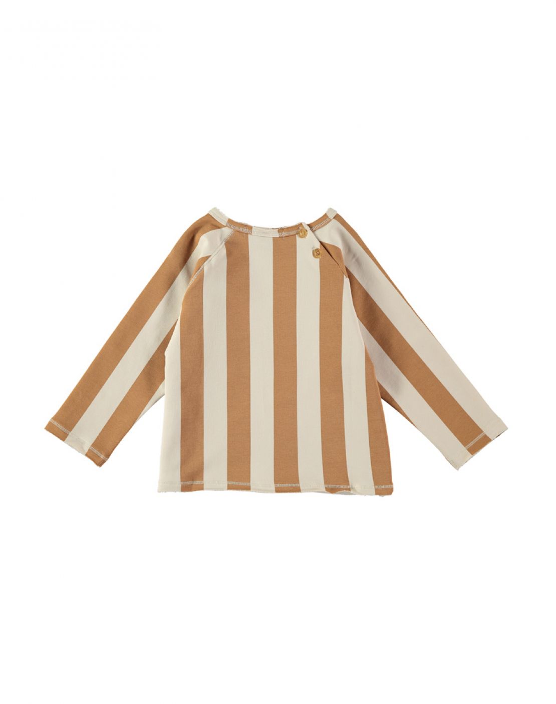 Sudadera STRIPES ARCILLA