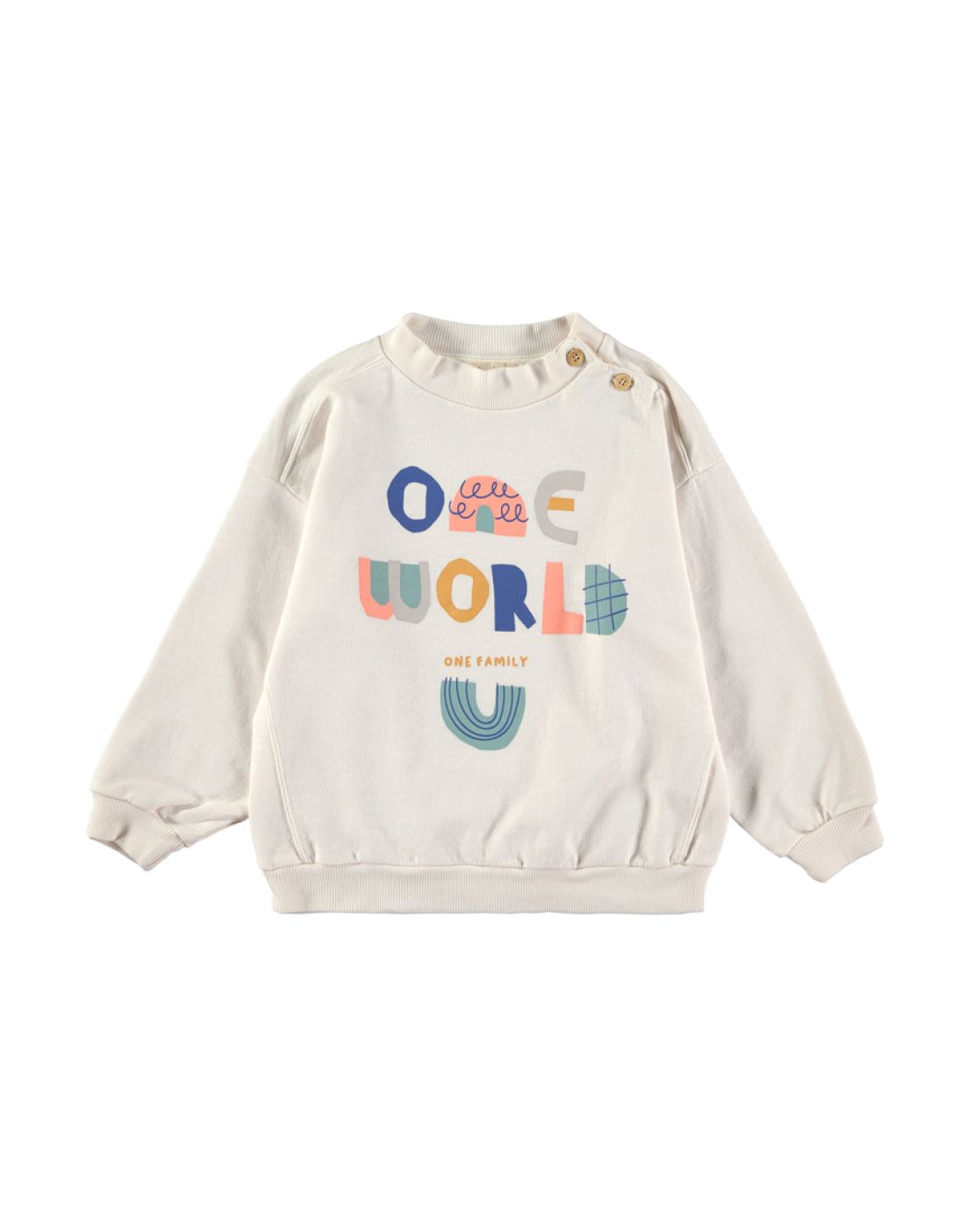 Sudadera<br>ONE WORLD WHITE