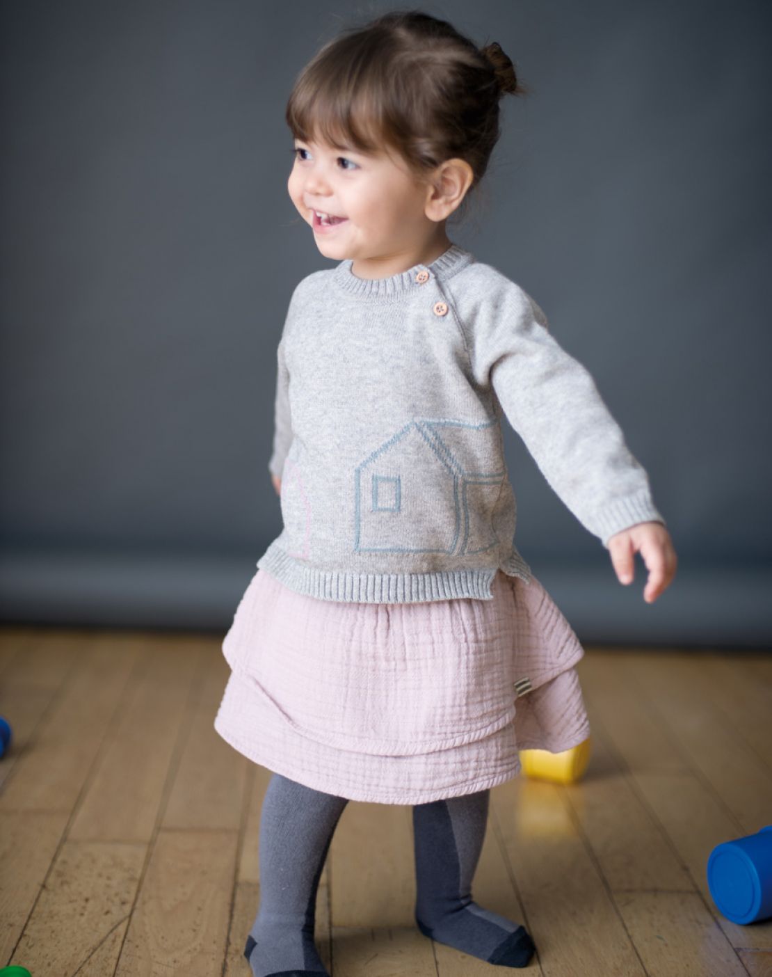 Suéter tricot HOME GRIS