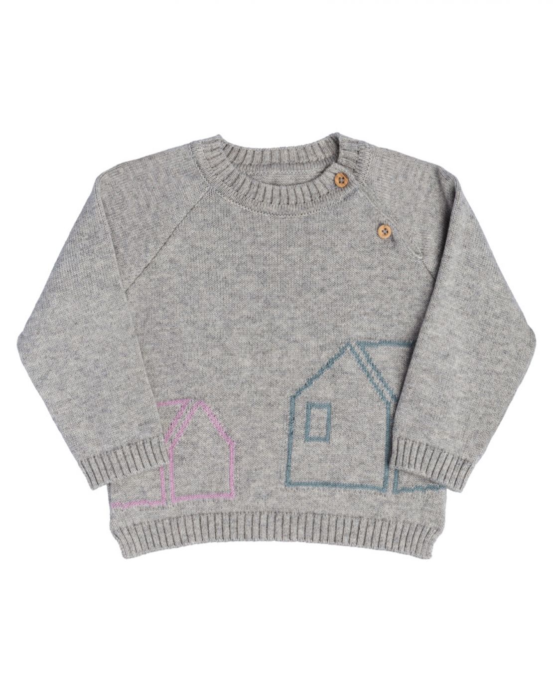 Suéter tricot HOME GRIS