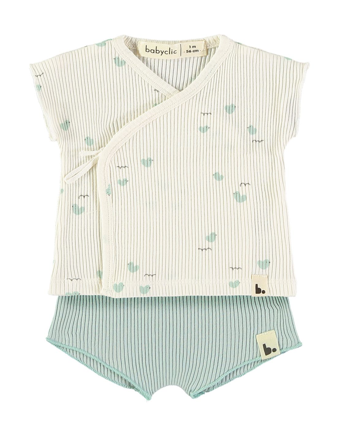 Top + culotte<br>LOVELY DUCKS GREEN