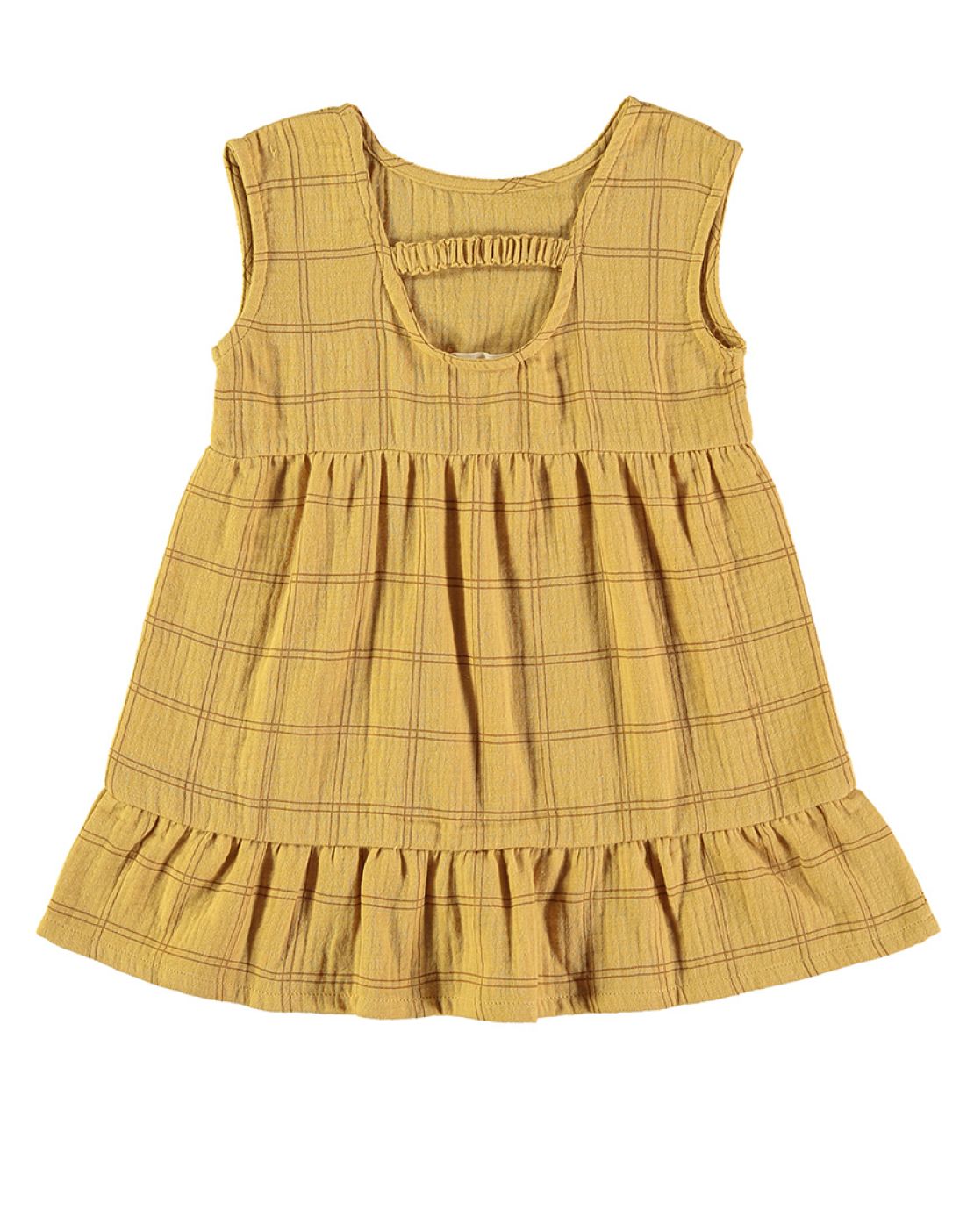 Vestido<br>NINA SQUARES MUSTARD
